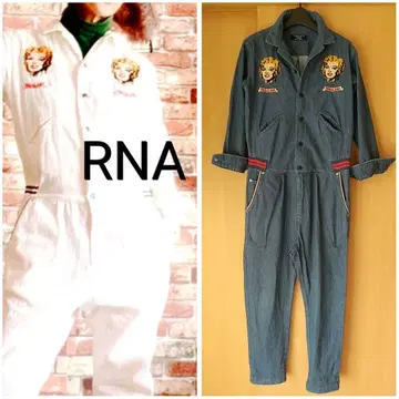 RNA 마릴린 몬로 데님 점프수트 올인원