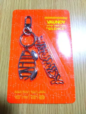 Vaundy 메탈 로고 키링 'SILENCE' 실버