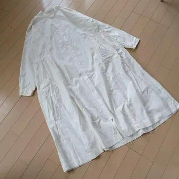 SUNVALLEY 노카라 롱 셔츠 원피스 겉옷