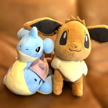 포켓몬스터 메챠모후굿토 봉제 인형 라프라스 이브이