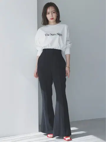 anuans 백 벤츠 세미 레어 팬츠 BLACK M