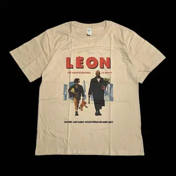 영화 LEON 레온 마틸다 T셔츠 베이지 90s 서양화 브라운 M