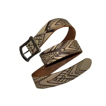 Vintage Nordic Design Studs Letaher Belt