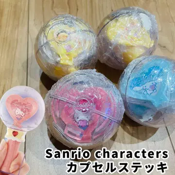 산리오 캡슐 지팡이 키티 폼폼푸딩 x 2 시나몬 4개 세트