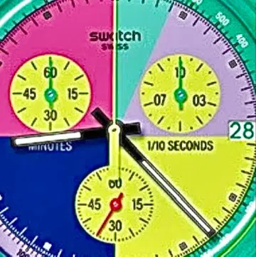 미개봉 새상품 SWATCH SUSG408 NEON FLASH ARROW