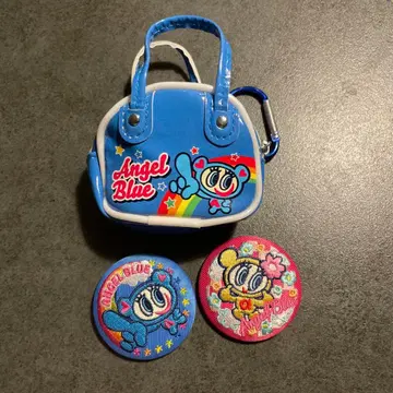 Angel Blue 미니백 자수 배지