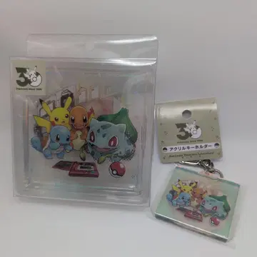 포켓몬 센터 간토 아크릴 블록 키링 세트 30주년