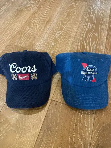 Coors & Pabst Blue Ribbon 캡 세트