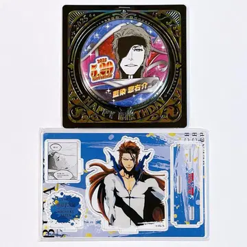 아이젠 소스케 2025 생일 캔뱃지 명장면 디오라마 피규어 2종 세트