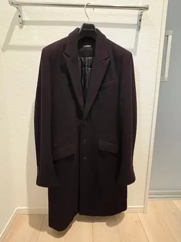 [컨디션 최상] NANO UNIVERSE 다크 퍼플 체스터 코트