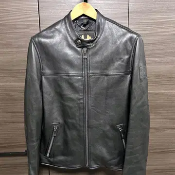 벨스타프 싱글 라이더 자켓 양가죽 가죽 블랙 40