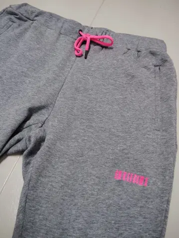 펠코드 팬츠 맨투맨 그레이 핑크 M