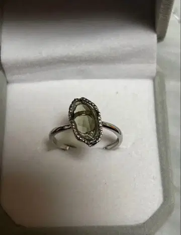 몰다바이트 운석 프리 사이즈 Silver925 반지