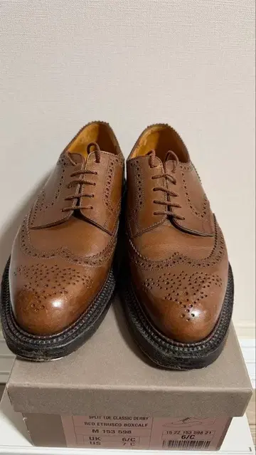 J.M.WESTON 590 트리플 밑창 더비 UK6.5C