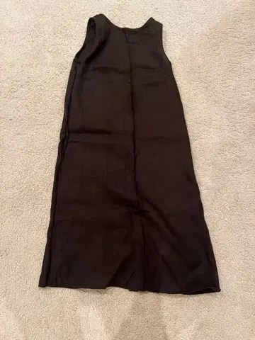 fog line works 린넨 100% 슬리브리스 롱 원피스