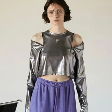 새상품급 플랭크 프로젝트 호일 코팅 저지 숏 탑 실버