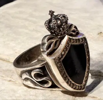 Justin Davis 헤리티지 반지 HERITAGE 왕관 다이아 오닉스