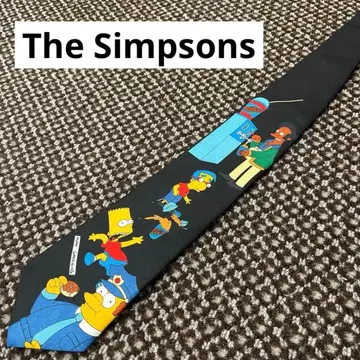 The Simpsons 심슨 넥타이 바트 밀하우스 캐릭터 타이