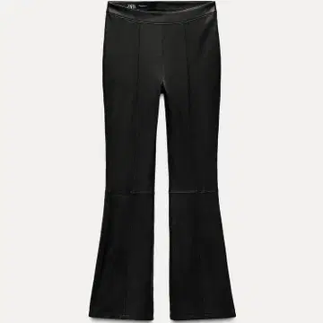 zara 블랙 플레어 팬츠 천연 가죽