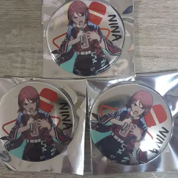 걸즈 밴드 클라이 이세리 니나 캔뱃지 3개