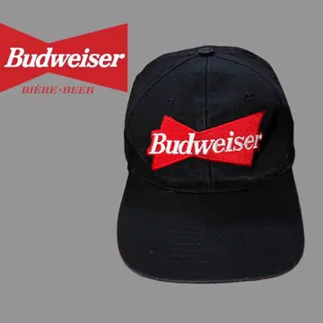 Budweiser 버드와이저 빈티지 베이스볼 캡 블랙 레드