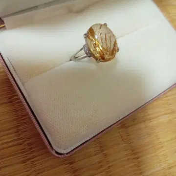 루틸 쿼츠 실버 반지