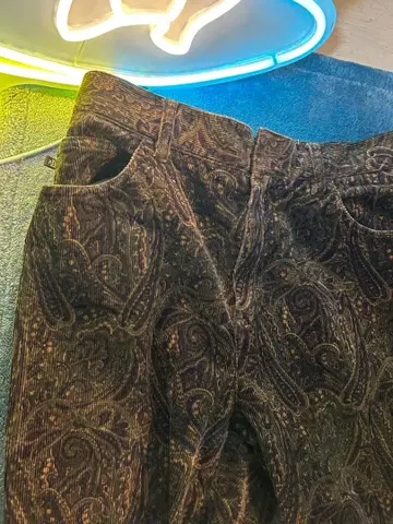 코듀로이 와이드 팬츠 다크 브라운