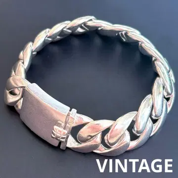 US 수입 초와이드 키헤이 팔찌 빈티지 중후한 느낌 925 각인 있음