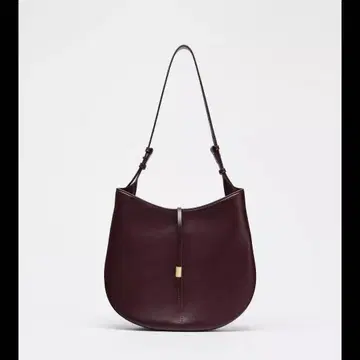 ZARA 버건디 숄더백 버킷백