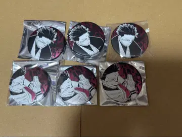 스쿠나 주술회전 전시회 데코 컬렉션 캔뱃지 6개 세트