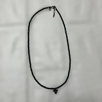 [velvet lounge] 블랙 스피넬 목걸이 실버 925