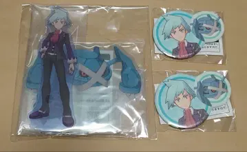 포켓몬 마스터즈' 다이고 아크릴 스탠드 & 캔뱃지 세트