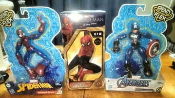 스파이더맨 & 캡틴 아메리카 피규어 세트 3체