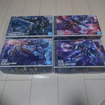 HG 건담 프라모델 4개 세트 썬더볼트판