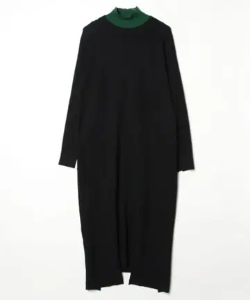 2603044 UN3D. 니트 원피스 블랙, 그린 38 사이즈