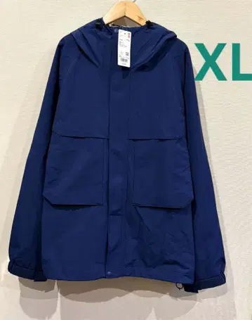 유니클로 윈드프루프 후드티 XL 사이즈 블루 새상품