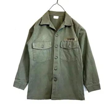 (VINTAGE) 70s 미군 OG107 유틸리티 셔츠 4th