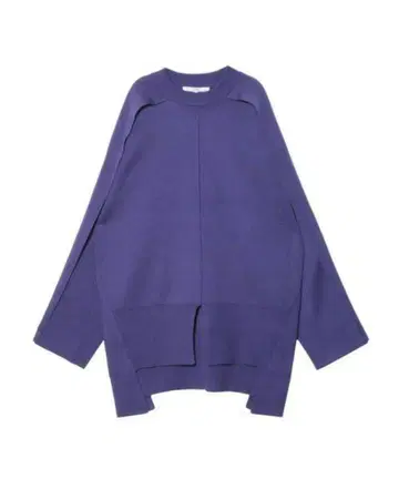 2603050 UN3D. 턱 슬리브 니트 탑 블루