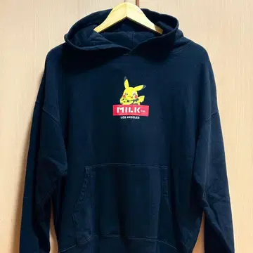 MILKFED. 포켓몬 피카츄 콜라보 후드티 후드