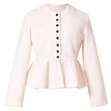 bibiy 페플럼 가디건 핑크