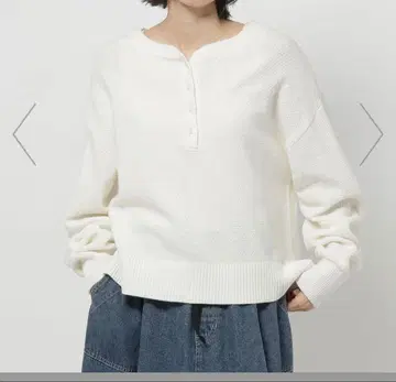 niko and 카노코 헨리 니트 풀오버 화이트 M 니코앤드