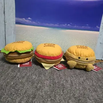 돔돔버거 햄버거형 미니백 전종 세트