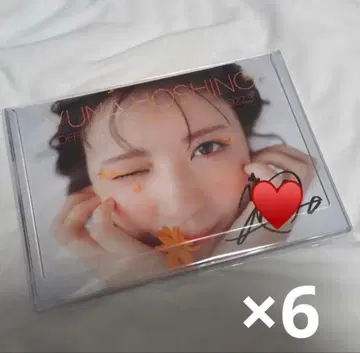 호시노 유나 달력 친필 사인 포함 한정판 6종 세트