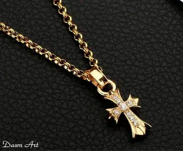 실버 925 크로스 목걸이 은 목걸이 지르코니아 CZ 펜던트