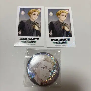 WINDBREAKER 니이 아키히코 윈히로 캔뱃지 사진풍 카드 홀로