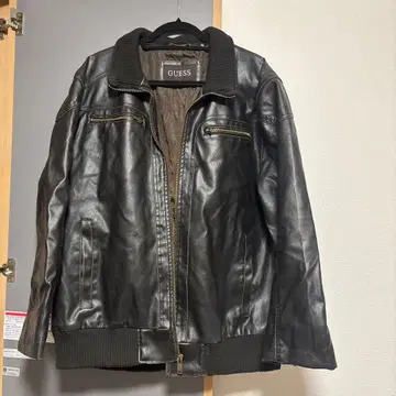미국 빈티지 의류 구매 GUESS 블랙 가죽 자켓