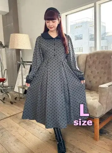 [택 포함 미사용] 아오키 미사코 시마무라 원피스 L