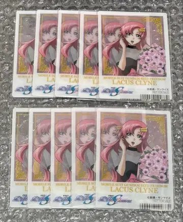 건담 SEED FREEDOM 꽃다발 특전 클리어 카드 라크스