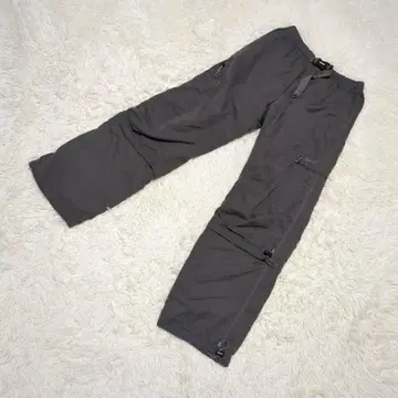 Hanes 변형 2way 카고 팬츠 드로 코드 그레이 M 크롭