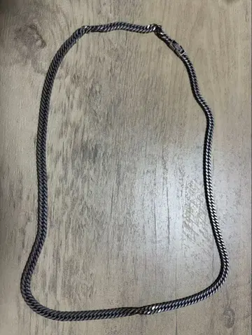 실버 키헤이 목걸이 6면 더블 육면 실버 925 40g-60cm